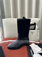 Chanel 2025 Fall/Winter Atelier Collection 👢 Patchwork Suede Mid-Calf Martin Boots for Women - Image 17