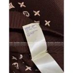 Louis Vuitton 2025 Autumn/Winter Collection 🤍 Embroidered Ingot Pattern Jacquard Logo Knit Cardigan - Full Color Range Available in Imported Kashmir Cashmere - Image 19