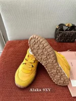 miumiu 2025 Spring/Summer Collection 🆕 Runway Style ~ Tyre Leather Sneakers 👟 Original-Grade Imported Knit Fabric / Suede Leather - 3 Colors Available - Image 31