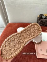 miumiu 2025 Spring/Summer Collection 🆕 Runway Style ~ Tyre Leather Sneakers 👟 Original-Grade Imported Knit Fabric / Suede Leather - 3 Colors Available - Image 30