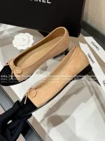 Chanel 2025 Early Fall Collection 🌈 Imported Calfskin Leather Bow-Tie Mary Jane Flats for Women - Balletcore Style - Image 26