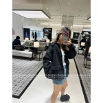 Chanel 2025/26 Atelier Collection 🖤 Artisan Wool Blend Chunky Knit & Crochet Sleeve Button Detail Cardigan - Image 9