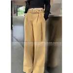 Dior 2025 Early Fall/Winter Collection ⭐️ Embroidered Pockets High-Waist Slimming Belt Straight-Leg Wide Pants for Women - Image 10