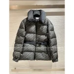 Dior 2025 Fall/Winter Collection 🔍 Letter Logo Waistband Design Puffer High-Neck Down Coat for Women - White Goose Down