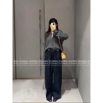Loewe 2025 Early Fall/Winter Collection 🤎 Yang Mi Same Style Cut-Out V-Neck Button Crochet Knit Wool Sweater for Women - Image 5