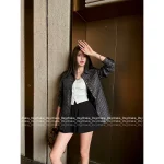 Dior 2025 Early Fall Collection 🩶 Classic Jacquard Yarn-Dyed Lapel Denim Shirt Jacket for Women - Image 3