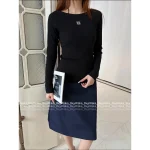 Loewe 2025 Early Fall Collection 🤍 Embroidered Logo Cotton Stretch Slim-Fit Base Layer Long Sleeve - Image 3