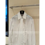 Chanel Rich Girl Aesthetic 🎀 2025 Fall Collection 3D Shirt Collar Bow Design Dress for Women - Image 4