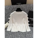 Chanel 2025 Fall/Winter Collection 🎀 Velvet Bow Round Neck Wool Knit Cardigan for Women - Image 8