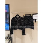 Chanel 2025 Atelier Collection 🔍 Heavyweight Crystal-Embroidered Crochet & Knit Cotton Cardigan - Premium Quality - Image 16