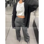 MAISON MARGIELA 2025 Early Fall/Winter Collection 👖 6️⃣ Gray Designer Pocket Trousers for Women - Slims & Lengthens Legs (Perfect for Pear Shape!) - Image 14