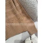 Chanel 2025 Fall/Winter Collection 🐑 Gaole 3D Jacquard Logo Pullover Cashmere/Wool-Silk Blend Sweater for Women - Image 2