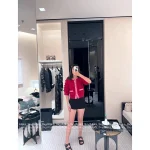 Chanel 2025 Fall/Winter Collection 🤍 100% Kashmir Cashmere Handmade Bow 🎀 Color-Block Pocket Knit Cardigan - Image 9