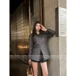 Dior 2025 Early Fall Collection 🩶 Classic Jacquard Yarn-Dyed Lapel Denim Shirt Jacket for Women - Image 10