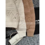 Chanel 2025 Fall/Winter Collection 🐑 Gaole 3D Jacquard Logo Pullover Cashmere/Wool-Silk Blend Sweater for Women - Image 14