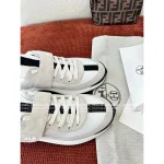 Hermes 2025 Fall/Winter Collection 🐎 Loop Sneaker Leather Sports Shoes 👟 Imported Calfskin/Suede/Lamb Lining - Image 3