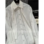 Chanel Rich Girl Aesthetic 🎀 2025 Fall Collection 3D Shirt Collar Bow Design Dress for Women - Image 13