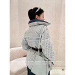 Dior 2025 Fall/Winter Collection 🔍 Letter Logo Waistband Design Puffer High-Neck Down Coat for Women - White Goose Down - Image 11