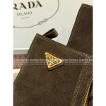 Prada 2025 Early Fall/Winter Collection 👢 Calfskin Classic ▶️ Triangle Logo Platform Gear ⚙️ Ankle Boots & Chelsea Boots for Women - Image 7