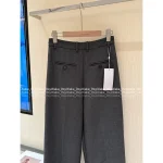 MAISON MARGIELA 2025 Early Fall/Winter Collection 👖 6️⃣ Gray Designer Pocket Trousers for Women - Slims & Lengthens Legs (Perfect for Pear Shape!) - Image 11