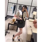 Chanel 2025 Fall/Winter Collection 🤍 100% Kashmir Cashmere Handmade Bow 🎀 Color-Block Pocket Knit Cardigan - Image 6