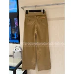 Dior 2025 Early Fall/Winter Collection ⭐️ Embroidered Pockets High-Waist Slimming Belt Straight-Leg Wide Pants for Women - Image 16