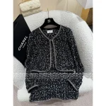 Chanel 2025 Atelier Collection 🔍 Heavyweight Crystal-Embroidered Crochet & Knit Cotton Cardigan - Premium Quality - Image 11
