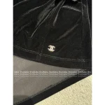 Chanel 2025 Runway Collection 🎀 Keeper Piece ~ Handmade Silk Satin Bow Round Neck 3/4 Sleeve Velvet Top for Women - Image 10