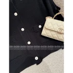 Chanel 2025 Fall/Winter Collection 🎀 Velvet Bow Round Neck Wool Knit Cardigan for Women - Image 14