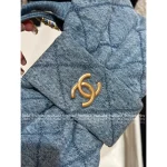Chanel 2025 Collection 🦋 Bow & Metal Logo Chain Bag ⛓️ Stunning Jennie-Inspired Imported Denim Fabric - Small Denim Bow Bag - Image 14
