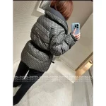 Dior 2025 Fall/Winter Collection 🔍 Letter Logo Waistband Design Puffer High-Neck Down Coat for Women - White Goose Down - Image 8