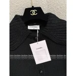 Chanel 2025/26 Atelier Collection 🖤 Artisan Wool Blend Chunky Knit & Crochet Sleeve Button Detail Cardigan - Image 13