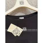 Loewe 2025 Early Fall Collection 🤍 Embroidered Logo Cotton Stretch Slim-Fit Base Layer Long Sleeve - Image 9