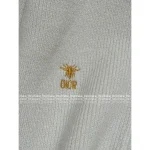 Dior 2025 Fall/Winter Collection 🐝 Gold-Thread Embroidered Bee Logo Cashmere/Wool Blend V-Neck Knit Cardigan - Image 13