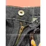 miumiu 2025 Fall Collection 👖 Scarf Tie Accent Embroidered Letter Pocket High-Waist Slimming Wide Leg Pants for Women - Image 9