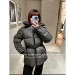Dior 2025 Fall/Winter Collection 🔍 Letter Logo Waistband Design Puffer High-Neck Down Coat for Women - White Goose Down - Image 7