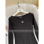 Loewe 2025 Early Fall Collection 🤍 Embroidered Logo Cotton Stretch Slim-Fit Base Layer Long Sleeve - Image 8