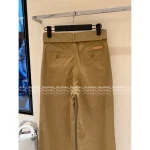Dior 2025 Early Fall/Winter Collection ⭐️ Embroidered Pockets High-Waist Slimming Belt Straight-Leg Wide Pants for Women - Image 13