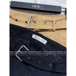 Dior 2025 Early Fall/Winter Collection ⭐️ Embroidered Pockets High-Waist Slimming Belt Straight-Leg Wide Pants for Women - Image 12