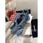 Chanel 2025 Collection 🦋 Bow & Metal Logo Chain Bag ⛓️ Stunning Jennie-Inspired Imported Denim Fabric - Small Denim Bow Bag - Image 11