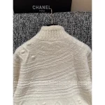 Chanel 2025 Fall/Winter Collection 🐑 Gaole 3D Jacquard Logo Pullover Cashmere/Wool-Silk Blend Sweater for Women - Image 8