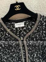 Chanel 2025 Atelier Collection 🔍 Heavyweight Crystal-Embroidered Crochet & Knit Cotton Cardigan - Premium Quality - Image 22
