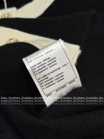 Chanel 2025 Fall/Winter Collection 🤍 100% Kashmir Cashmere Handmade Bow 🎀 Color-Block Pocket Knit Cardigan - Image 20