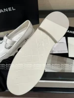 Chanel 2025 Fall/Winter Collection 🌈 Cut-Out Silver Buckle Logo Genuine Leather Loafers / Women's Shoes - 4 Colors Available - Image 27