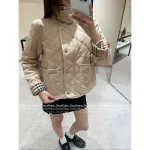 BURBERRY 2025 Early Fall/Winter Collection 🤎 Lapel Pocket Plaid Cotton Coat - 2 Colors Available ~ Warm & Slimming - Image 10