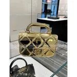 Chanel 2025 New Collection 🥂 Metallic Luxury Mini Quilted Patent Leather Chain Bag ⛓️ - Image 6
