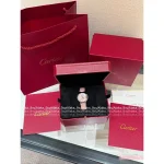 CARTIER Elegant Style | Must-Have for the Sophisticated Woman ⌚️©️➕ Pink Ballon Bleu 33mm Watch - Imported Automatic Mechanical Japanese Movement, Crocodile-Pattern Leather Strap - Image 2
