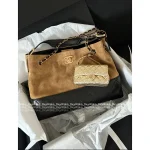 Chanel In Stock 🤎 2025 Atelier Collection Runway Style Suede & Metal Chain ⛓️ Tote - Imported Full-Y Hardware Fabric - Image 3