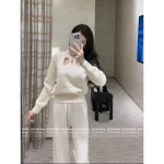 Chanel 2025 Fall/Winter Collection 🎀 Cut-Out Crochet Bow Round Neck Pullover Wool Sweater for Women - Image 7