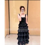 Chanel 2025 Fall/Winter Collection 🎀 Strappy Bow Tiered Maxi Dress in Silk/Wool Blend - Two Colors Available - Image 10